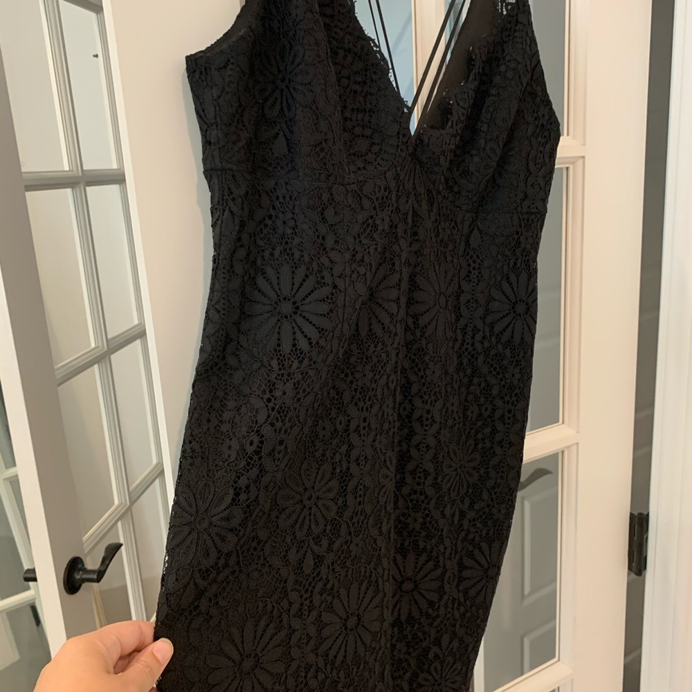 Black Lace Cocktail Dress